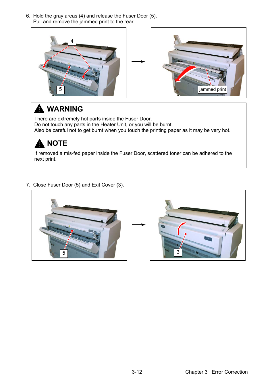 Warning | KIP 7170K User Manual | Page 58 / 75