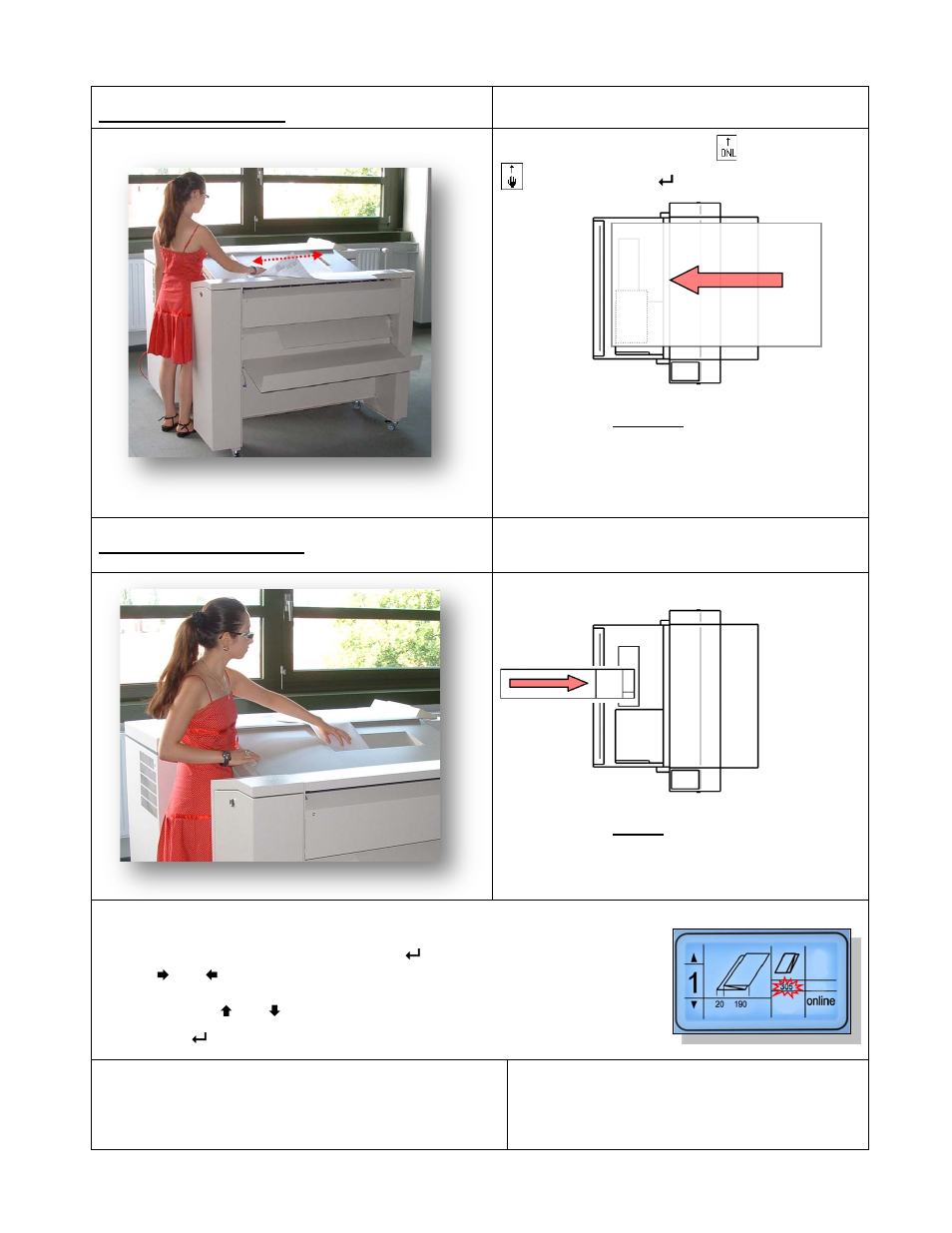 Manual feeding – fan fold, Manual feeding – cross fold | KIP KIPFold 1000 User Manual | Page 11 / 20