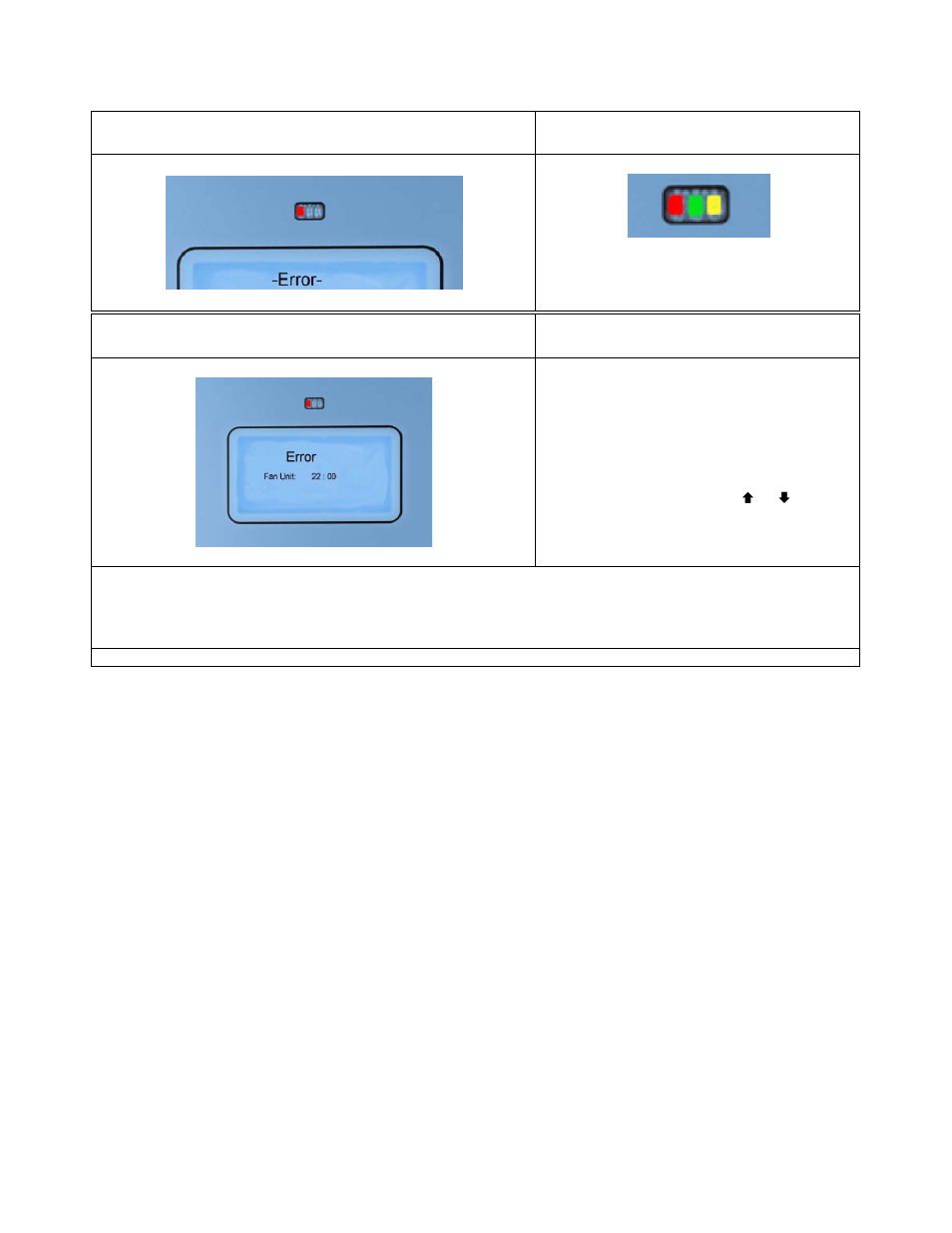 Error code | KIP KIPFold 1000 User Manual | Page 7 / 20