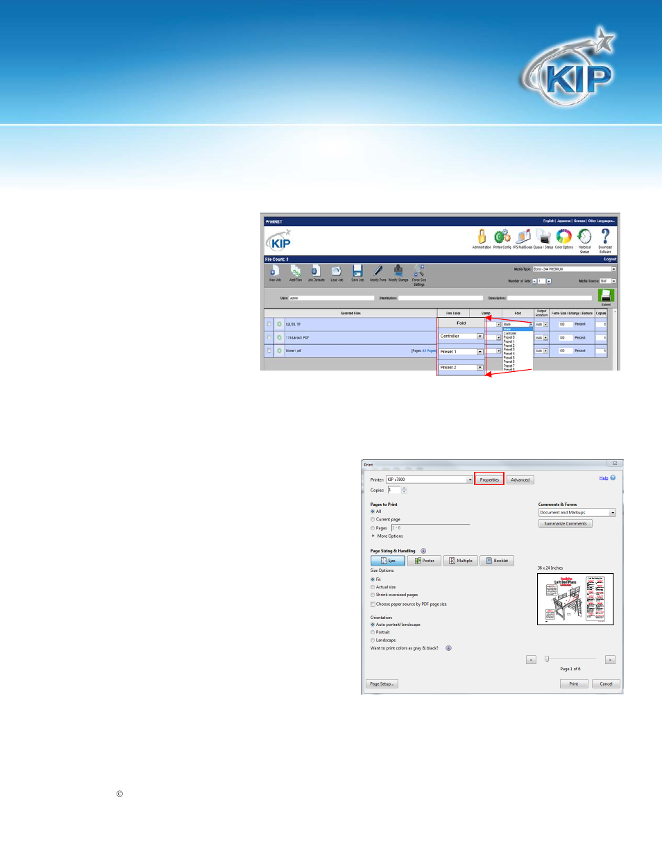 Kip windows driver and folding, Kipfold 2000, User guide | KIP KIPFold 2000 User Manual | Page 15 / 24