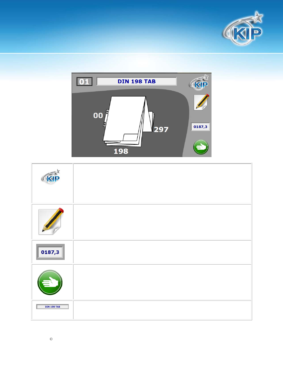 Kipfold 2000, User guide, Main folder screen – offline mode | KIP KIPFold 2000 User Manual | Page 6 / 24