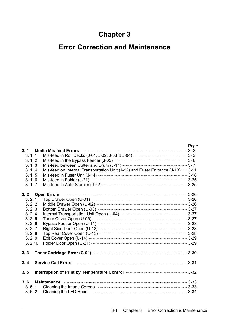 Chapter 3 error correction and maintenance, Chapter 3, Error correction and maintenance | KIP 9900 User Manual | Page 105 / 139