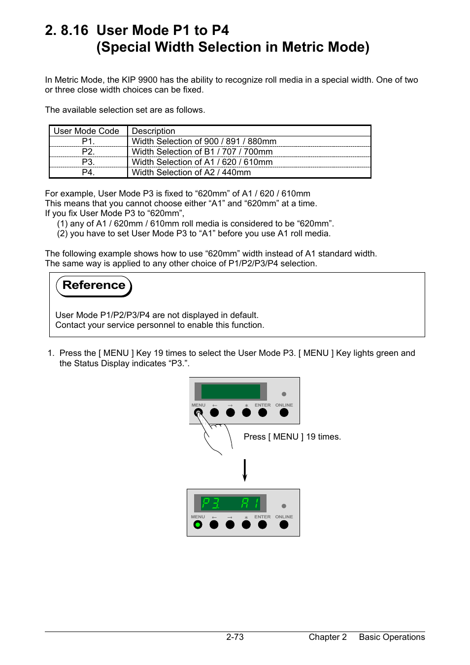 Reference | KIP 9900 User Manual | Page 95 / 139