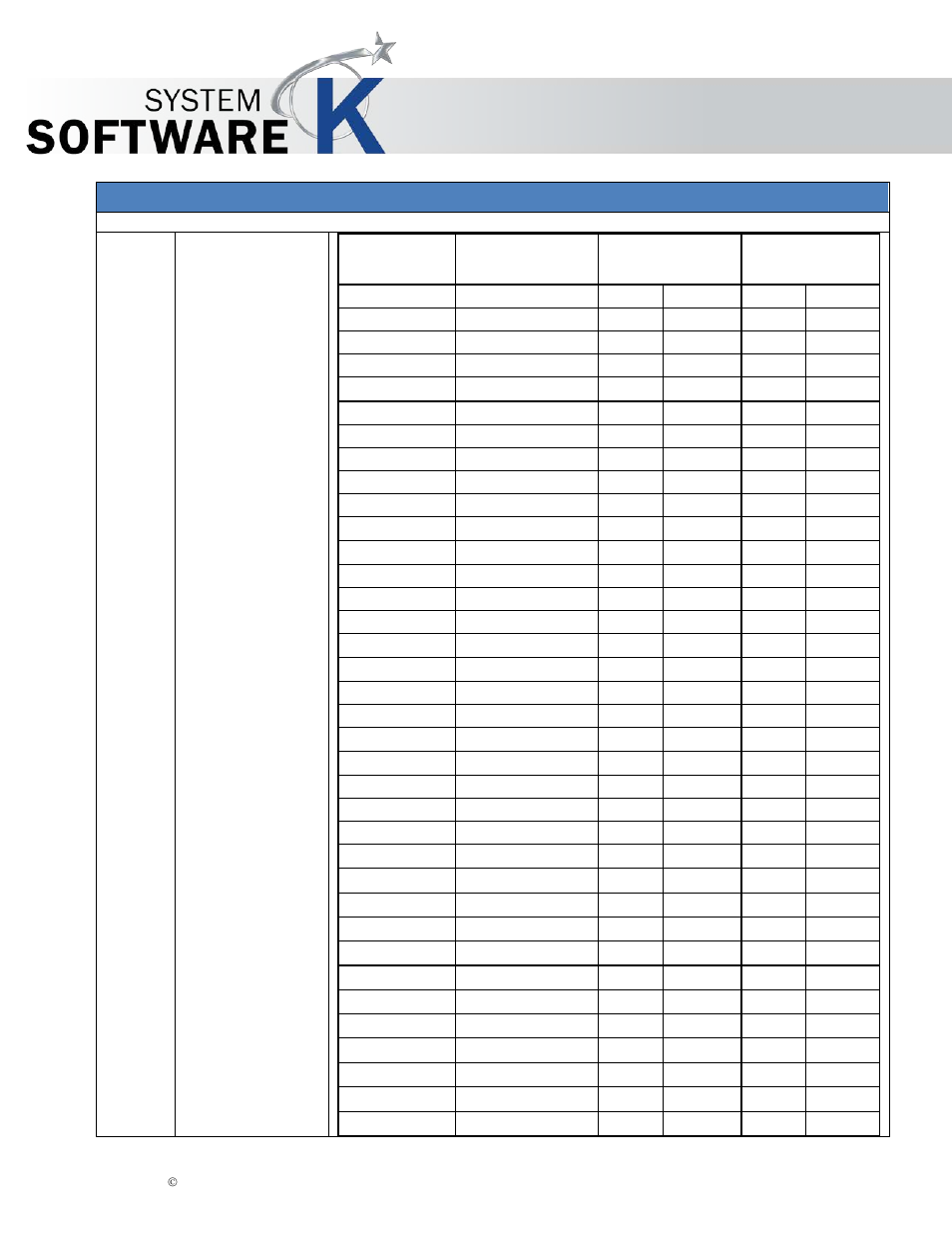 Kip multi-touch user guide, Format size chart | KIP Multi-Touch User Manual | Page 24 / 78