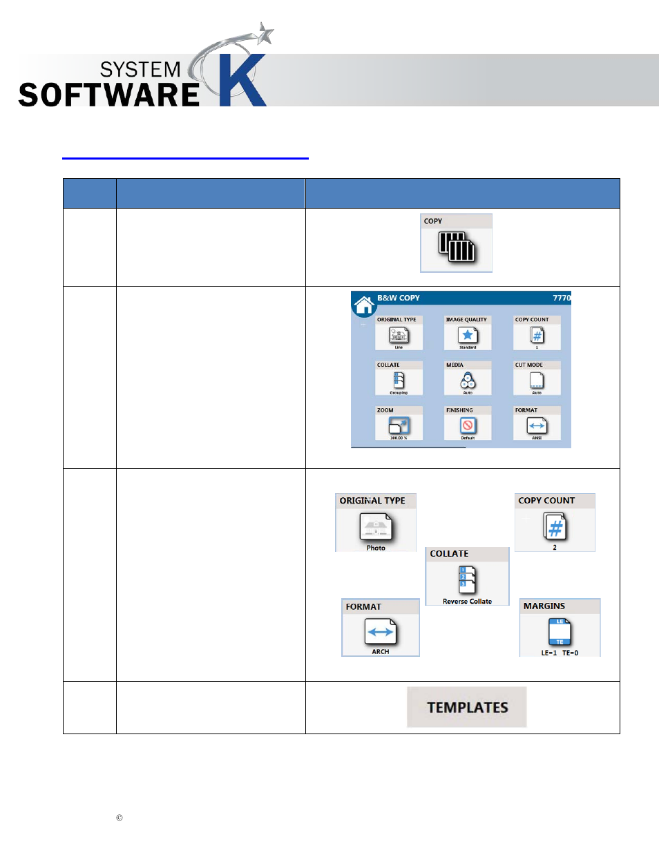 17 how to use a saved template, How to use a saved template, Kip multi-touch user guide | KIP Multi-Touch User Manual | Page 75 / 78