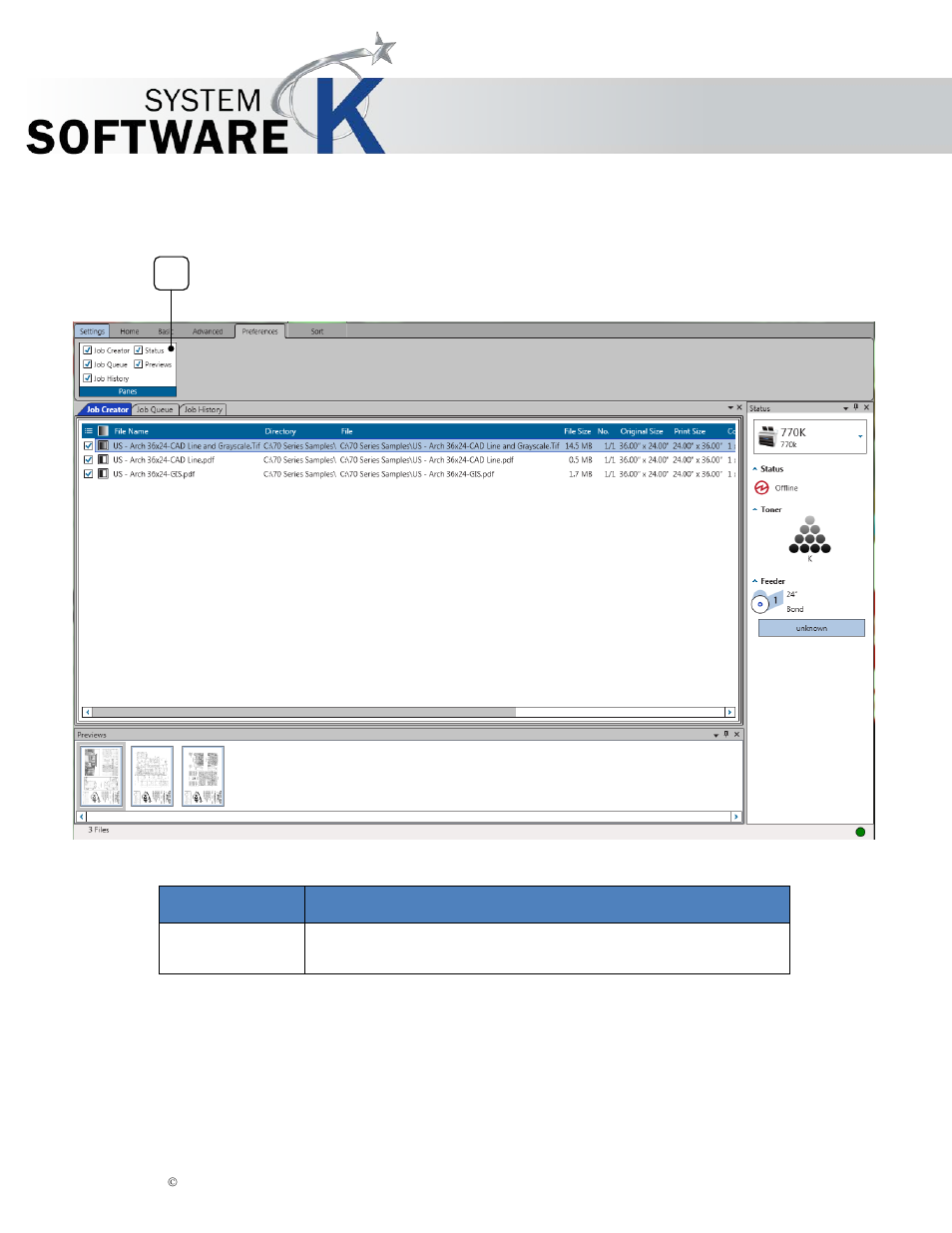 5 preferences tab, Kip print pro user guide | KIP PrintPro User Manual | Page 12 / 102