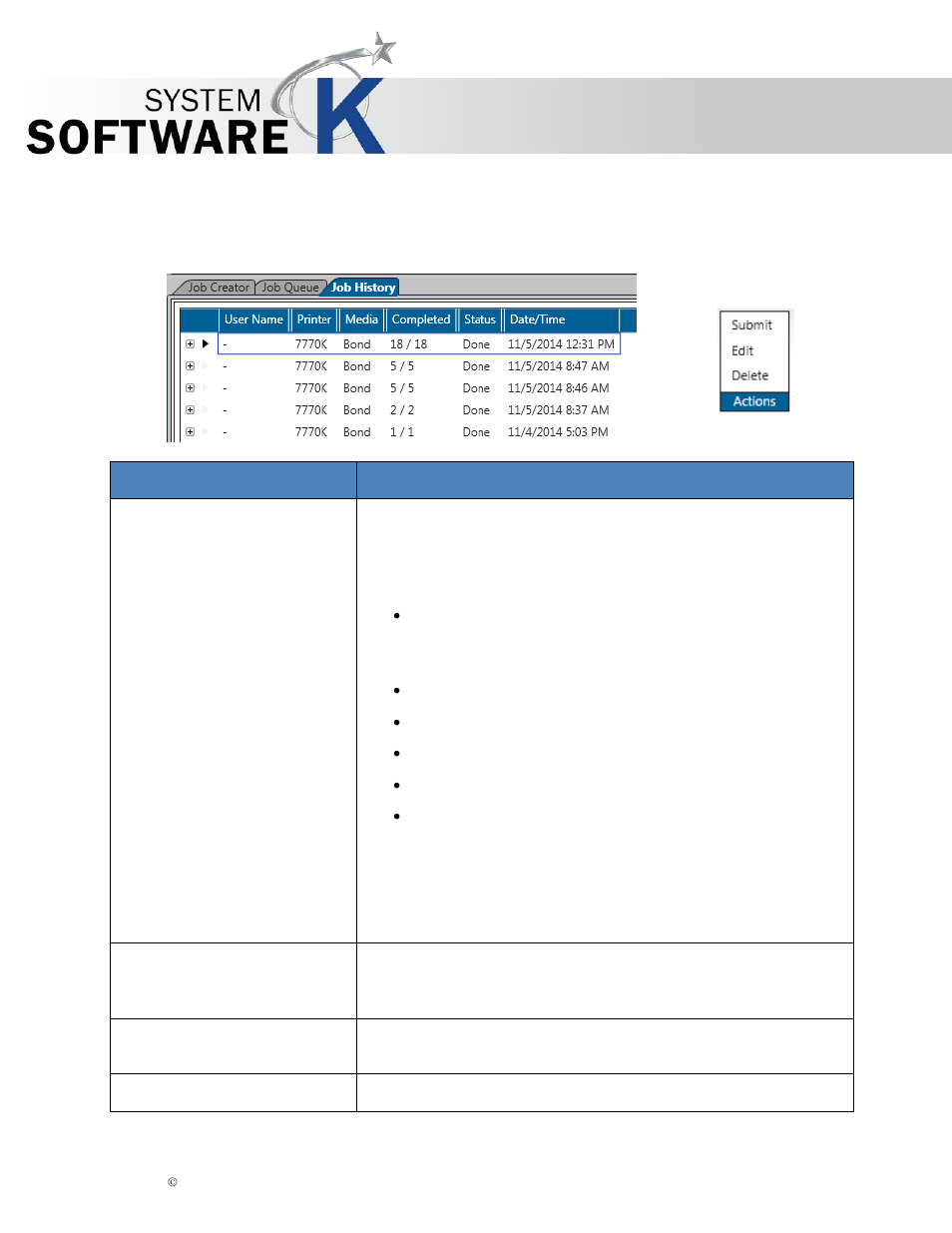 9job history, Kip print pro user guide | KIP PrintPro User Manual | Page 16 / 102