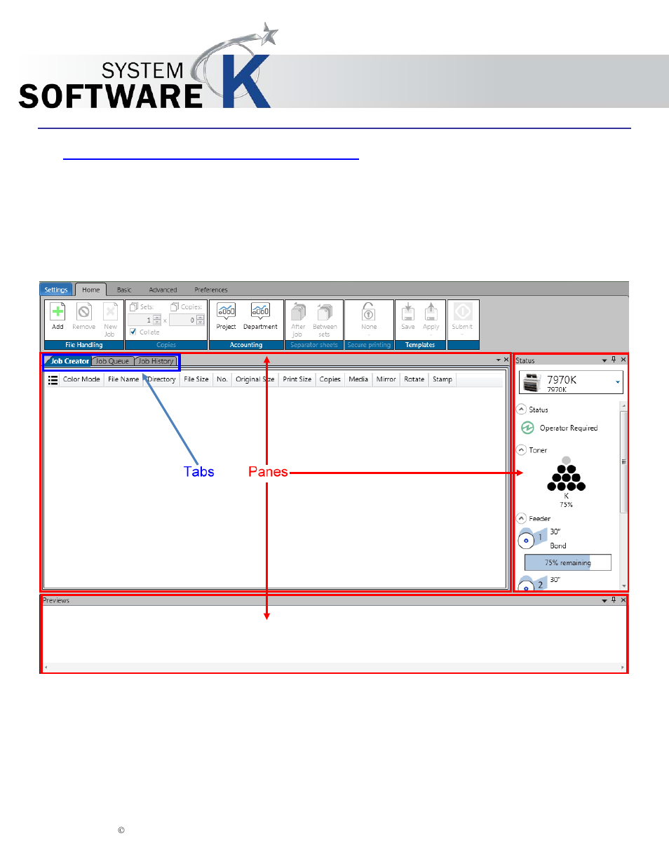 2 configuring the kip print pro screen, Configuring the kip print pro screen, Kip print pro user guide | KIP PrintPro User Manual | Page 17 / 102