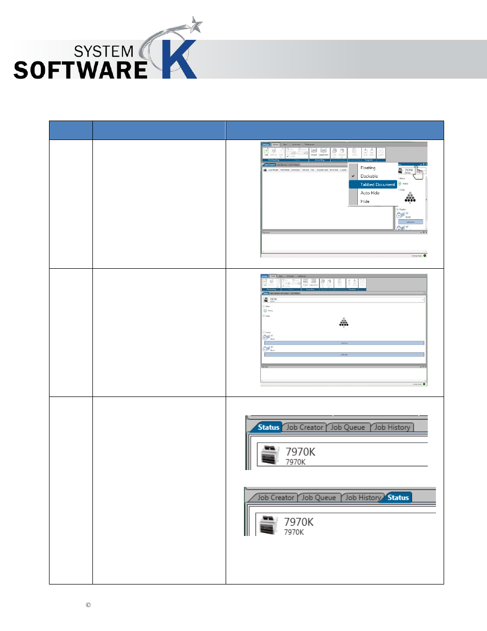3 tabbed document, Kip print pro user guide | KIP PrintPro User Manual | Page 20 / 102
