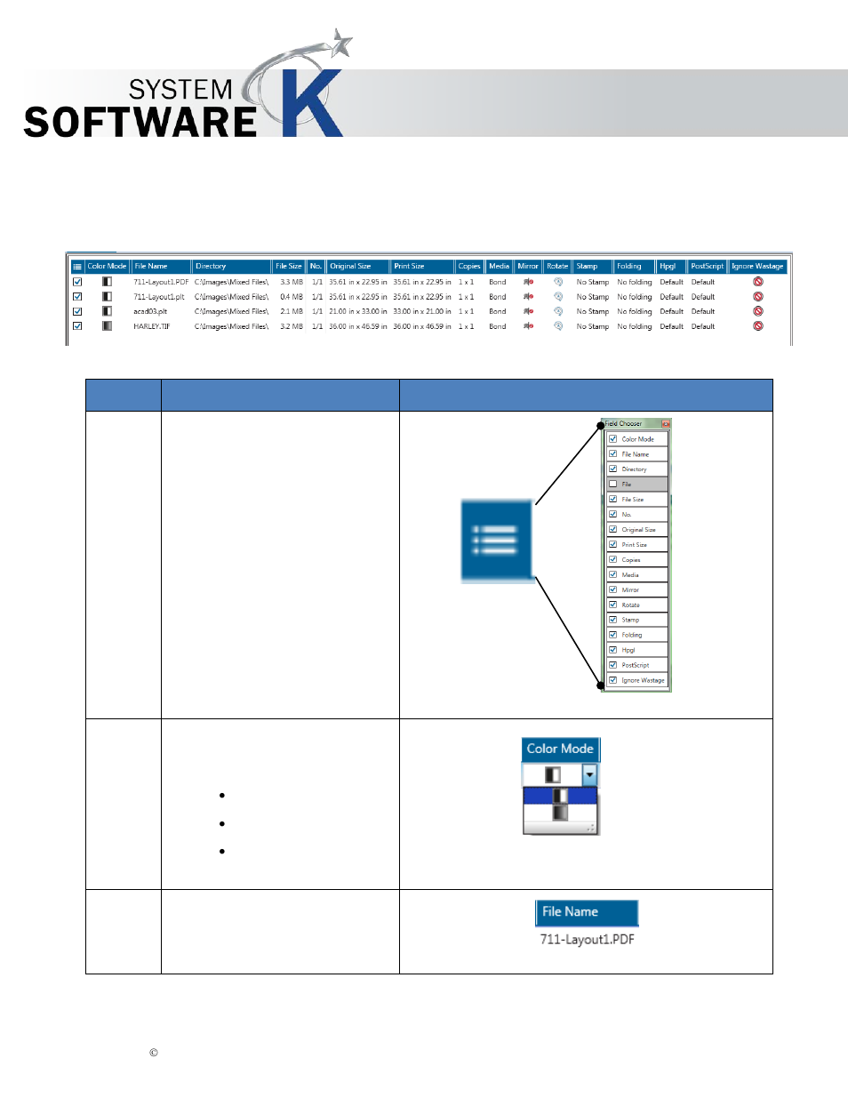 6 job matrix configuration, Kip print pro user guide | KIP PrintPro User Manual | Page 24 / 102