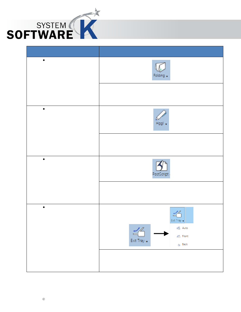 Component function | KIP PrintPro.Net User Manual | Page 20 / 101