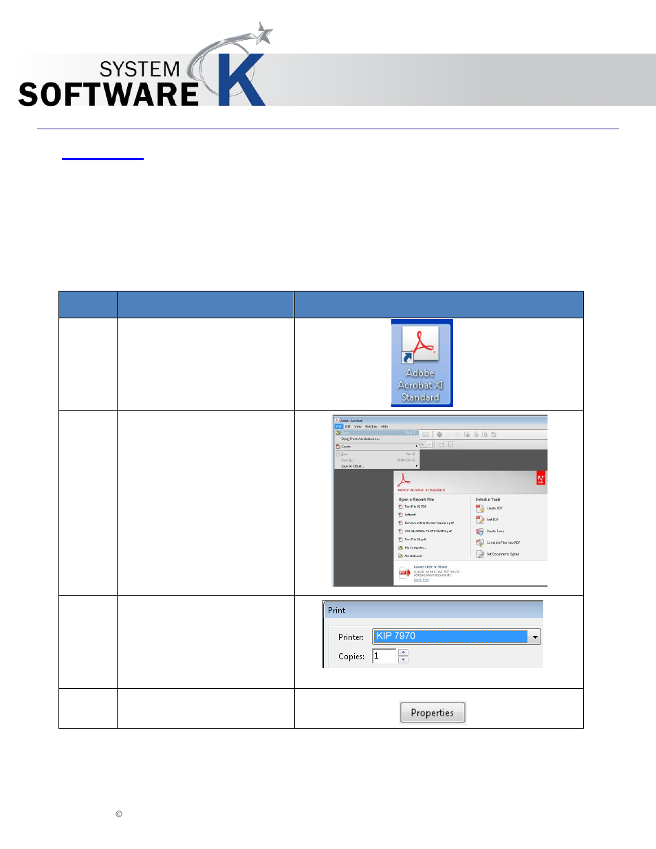6 driver use, 1 using the driver from adobe - example, Driver use | Kip windows driver | KIP Windows Driver User Manual | Page 22 / 26