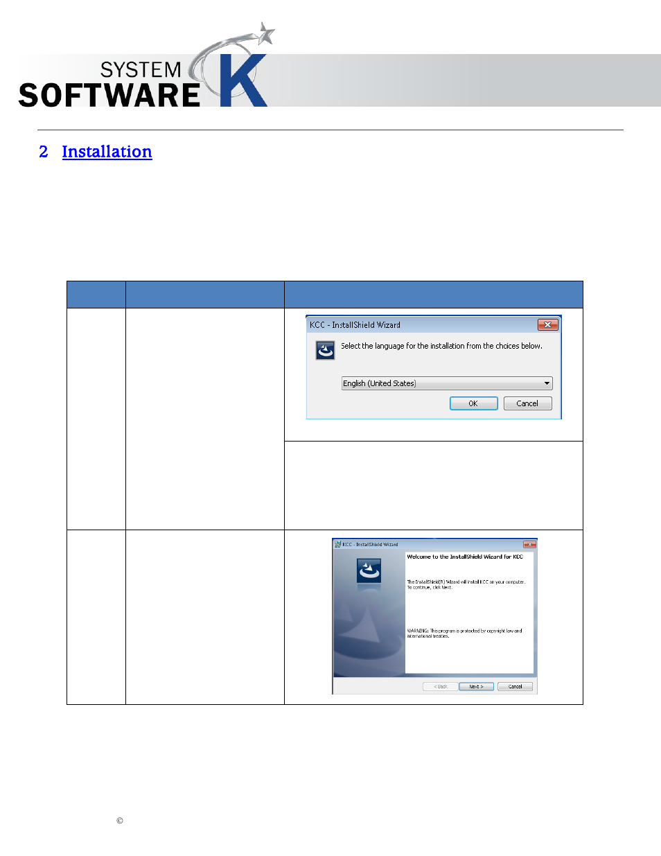 2 installation, Installation, Kip cost center user guide | KIP Cost Center User Manual | Page 5 / 31
