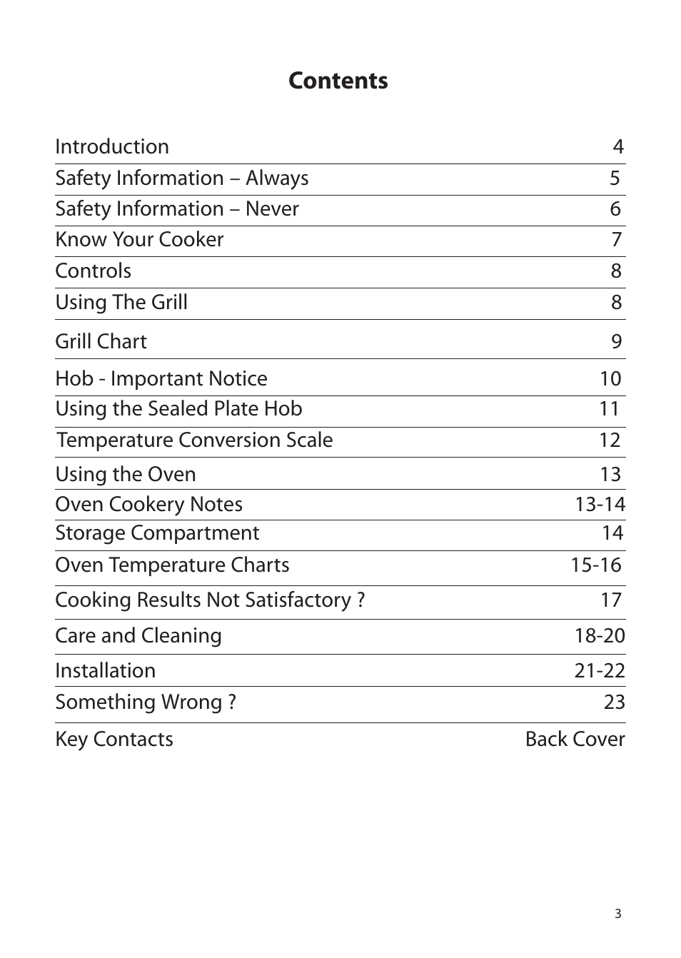 Creda H050E User Manual | Page 3 / 24