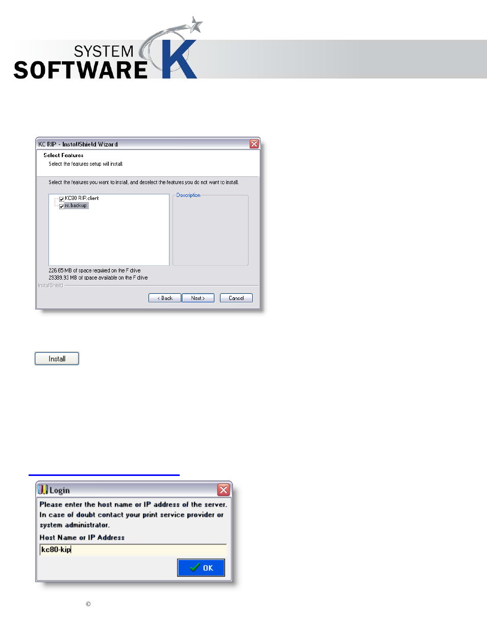 Kip color rip.client login, Kip graphics pro | KIP Graphics Pro User Manual | Page 10 / 99