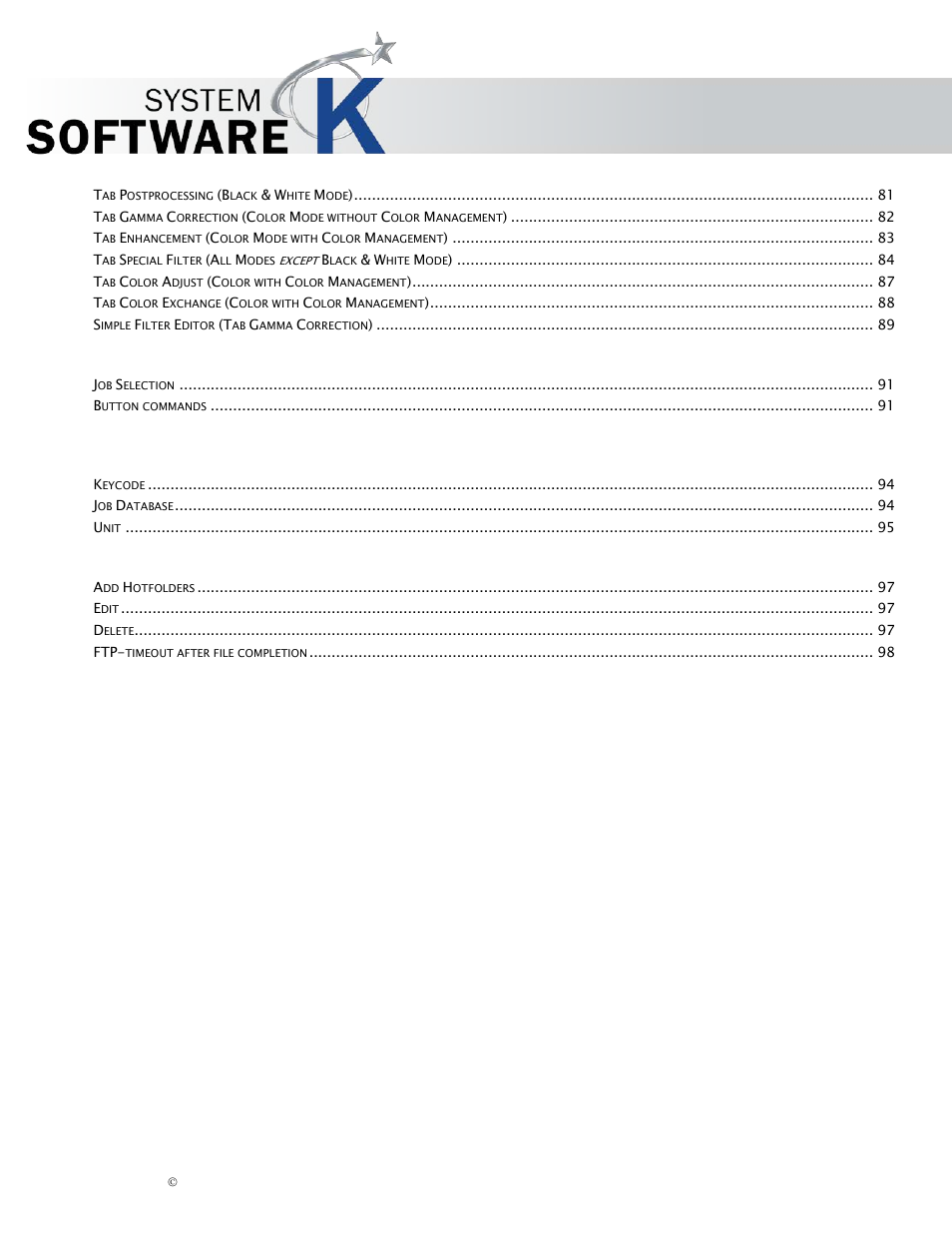 Kip graphics pro | KIP Graphics Pro User Manual | Page 5 / 99