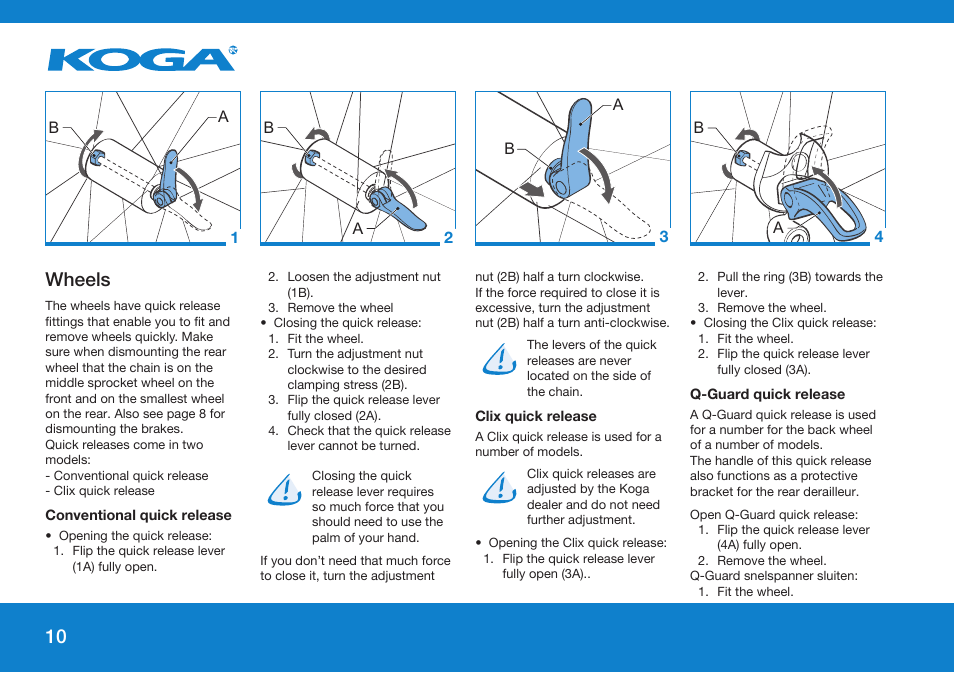 Wheels | Koga GENERAL INSTRUCTION User Manual | Page 10 / 26