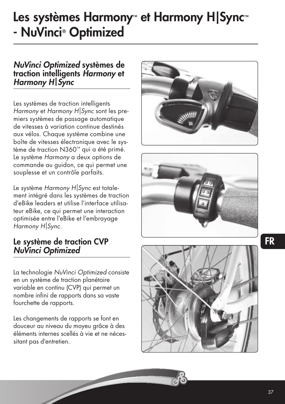 Les systèmes harmony, Et harmony h|sync, Nuvinci | Optimized | Koga NuVinciHarmony - E-Nova NuVinci User Manual | Page 37 / 49