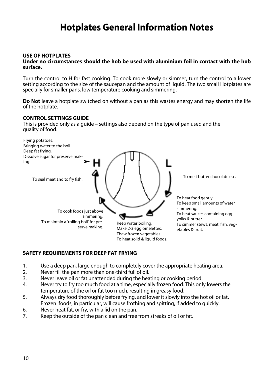 Creda H250E User Manual | Page 10 / 32