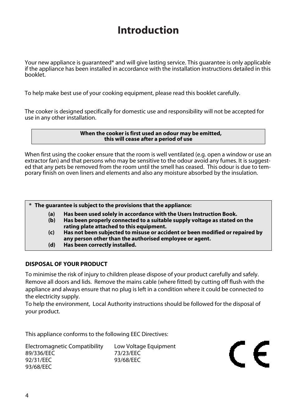 Introduction | Creda H250E User Manual | Page 4 / 32