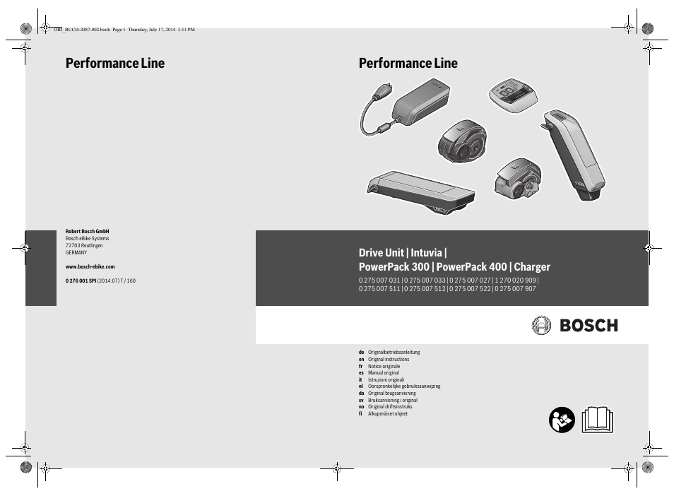 Koga Performance line - E-lement 2015 E-XLR8 User Manual | 23 pages