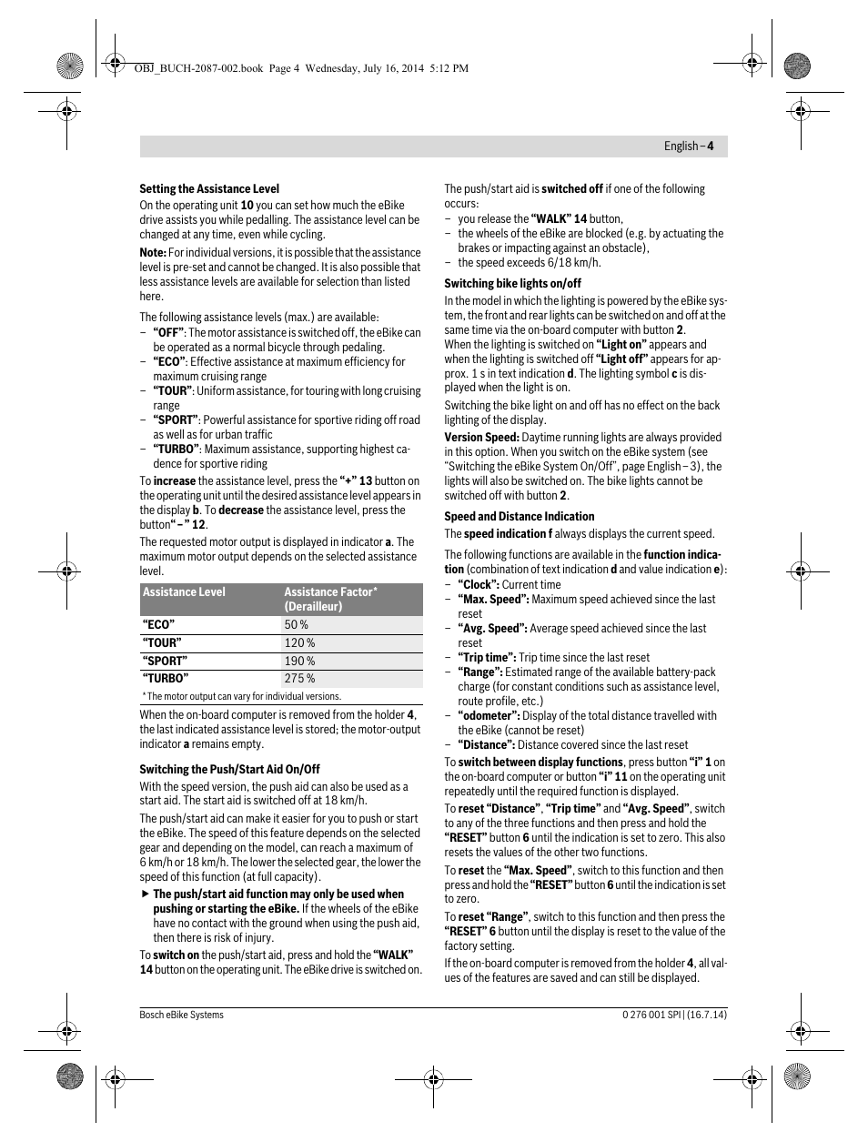 Koga Performance line - E-lement 2015 E-XLR8 User Manual | Page 12 / 23