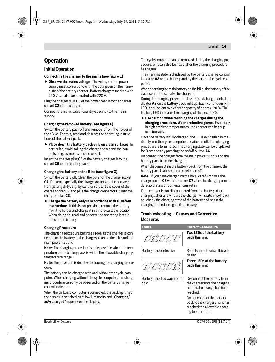 Operation | Koga Performance line - E-lement 2015 E-XLR8 User Manual | Page 22 / 23