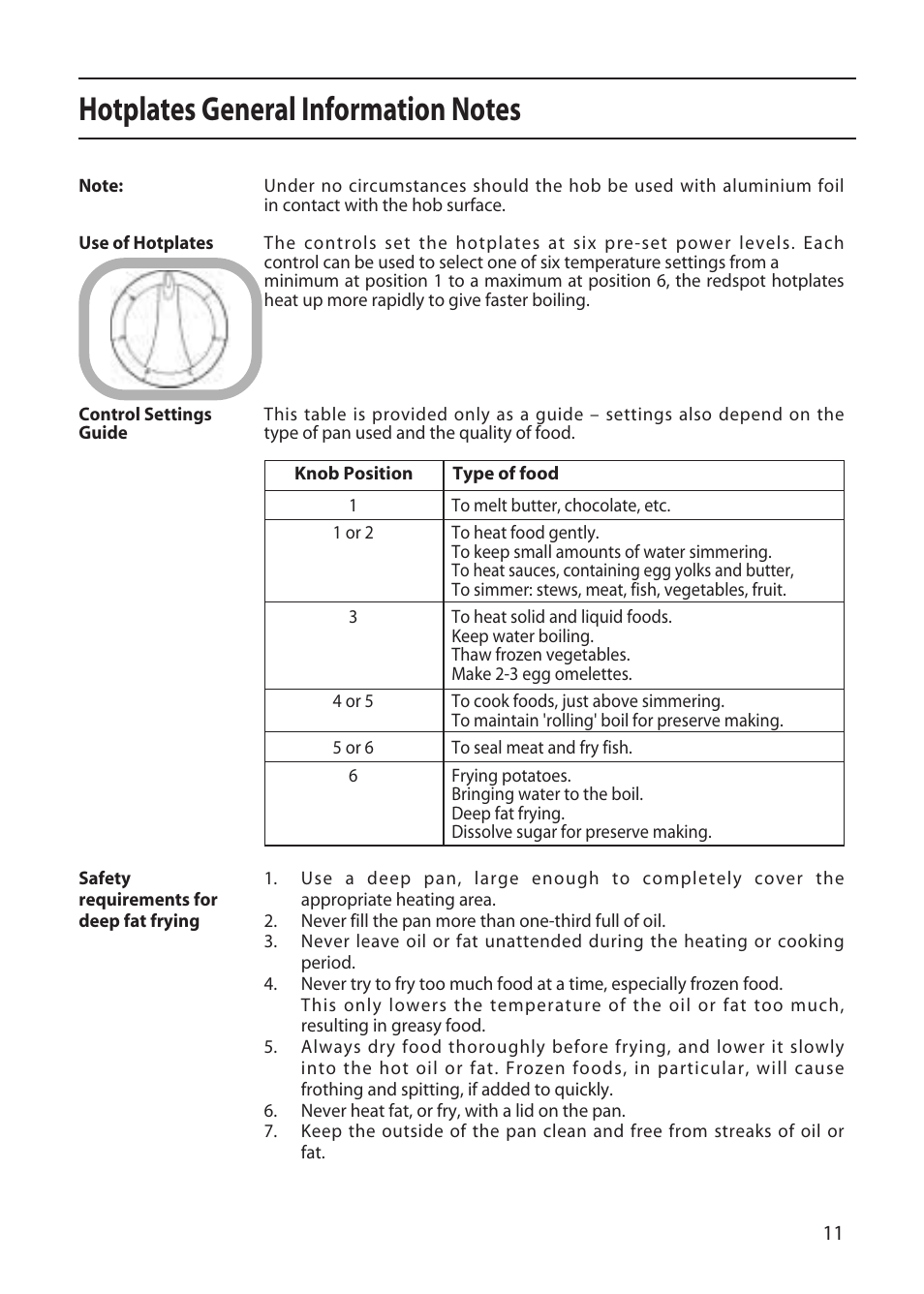 Creda X252E User Manual | Page 11 / 28