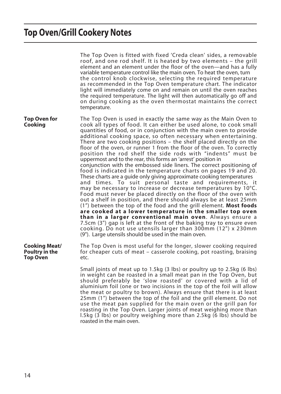 Creda X252E User Manual | Page 14 / 28