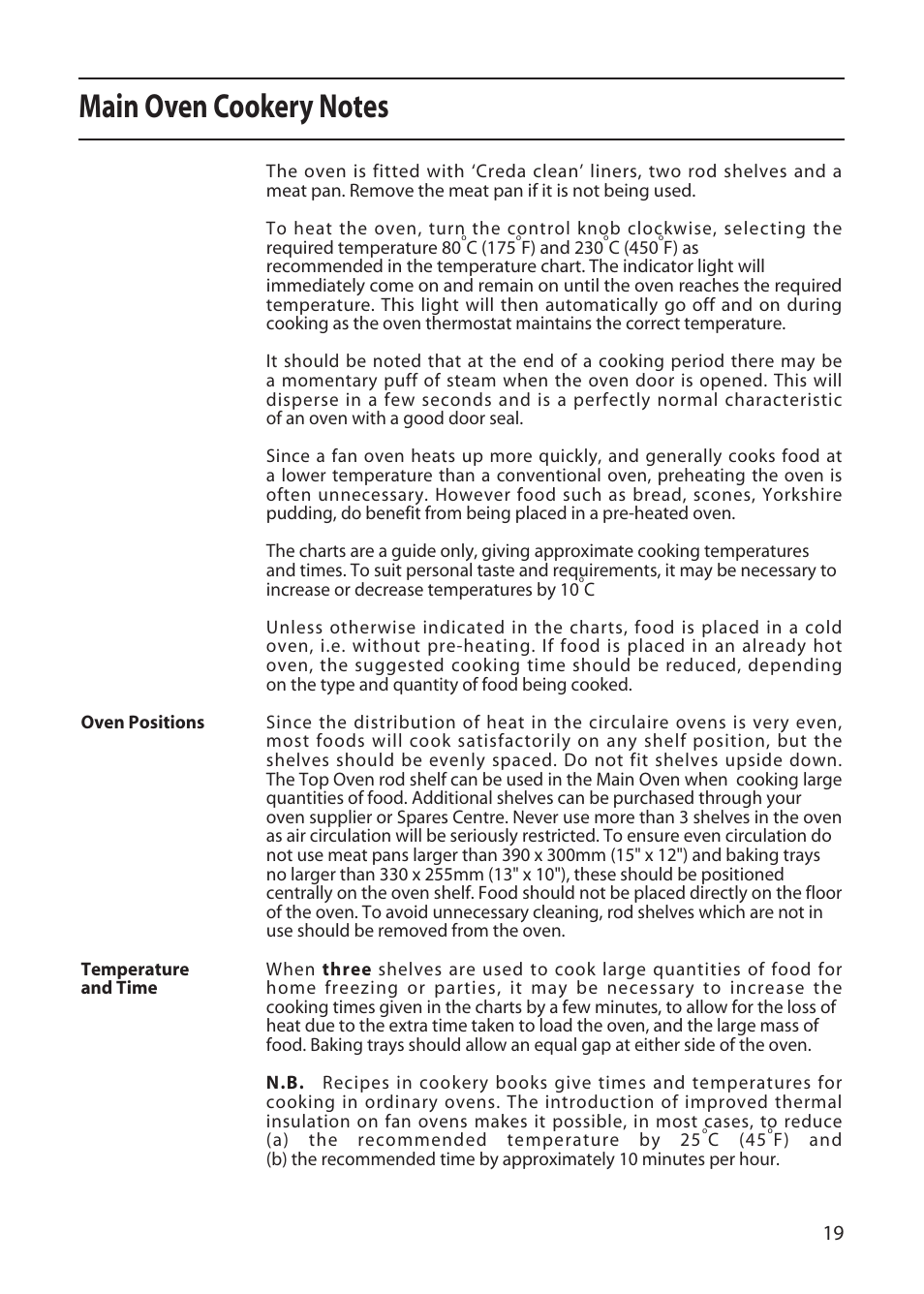 Creda X252E User Manual | Page 19 / 28