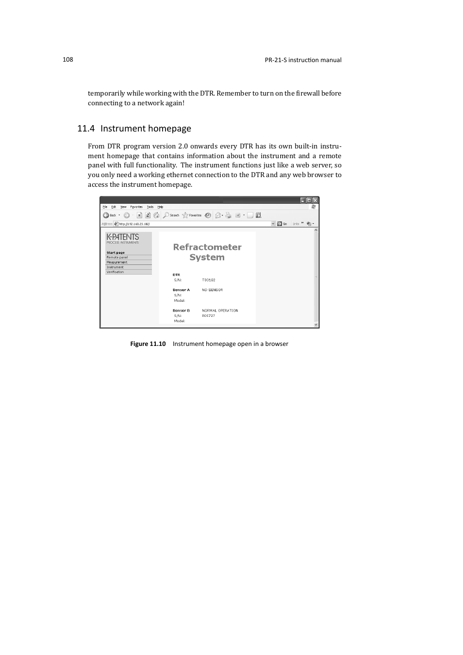 4 instrument homepage | K-Patents PR-21-S User Manual | Page 114 / 129