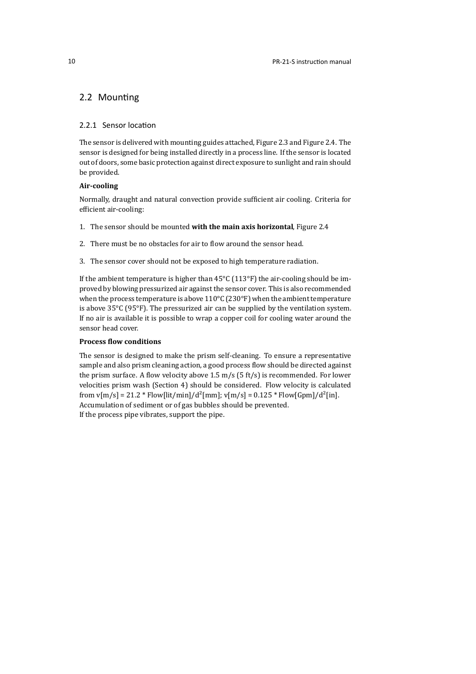 2 mounting | K-Patents PR-21-S User Manual | Page 16 / 129