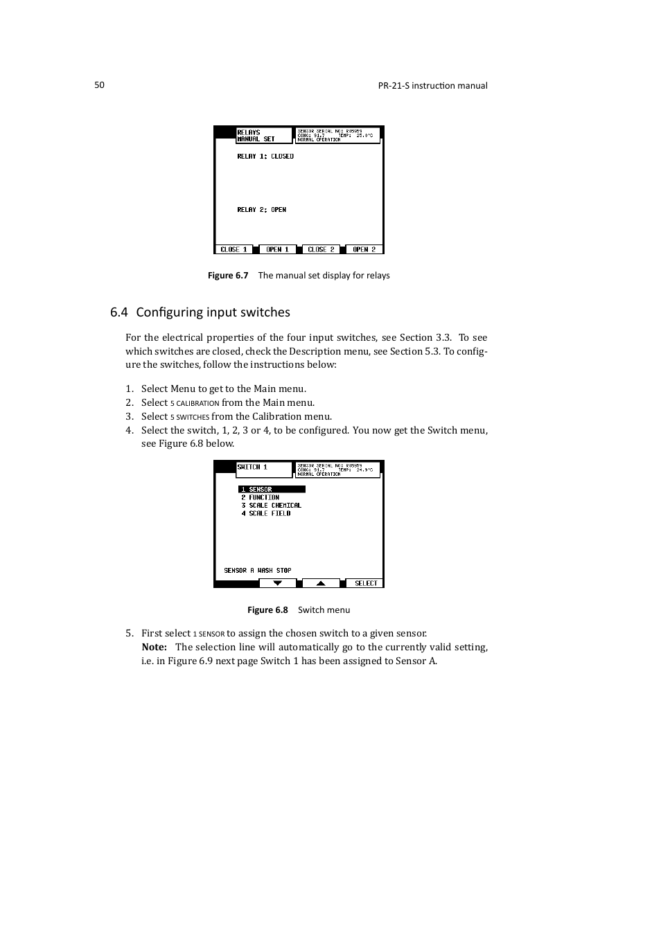 4 conﬁguring input switches | K-Patents PR-21-S User Manual | Page 56 / 129