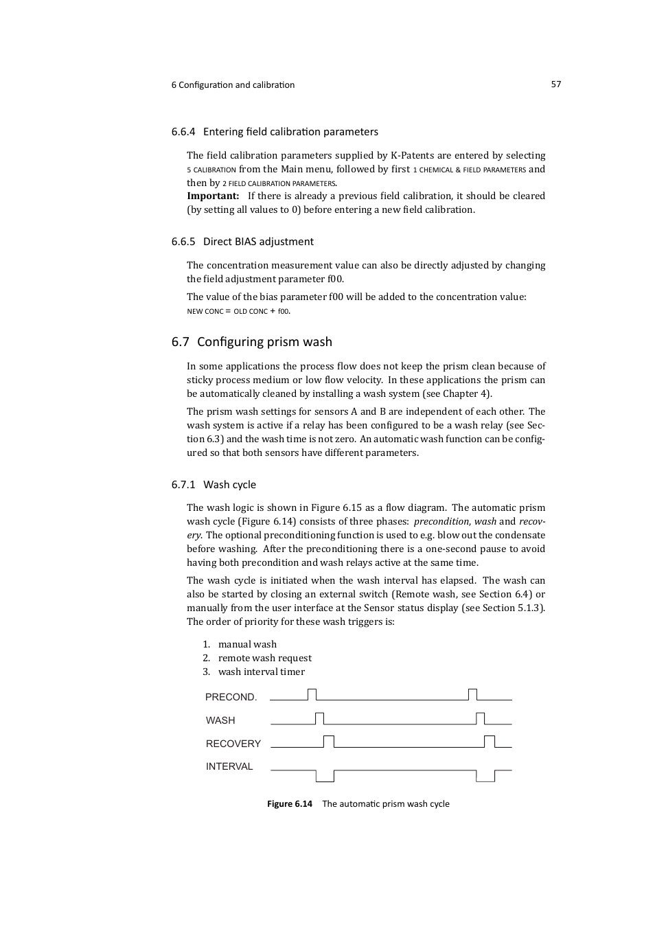 7 conﬁguring prism wash | K-Patents PR-21-S User Manual | Page 63 / 129