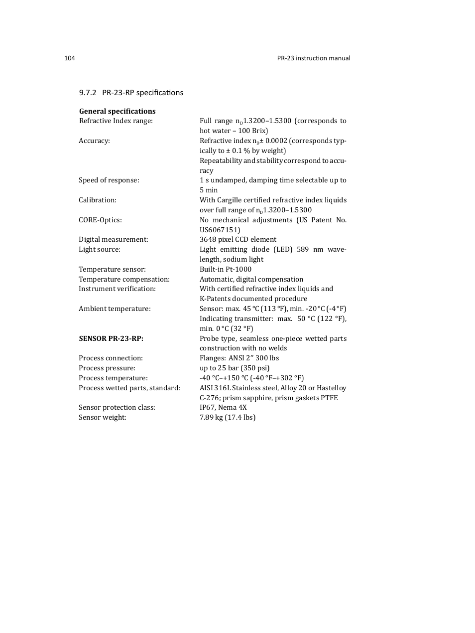 K-Patents PR-23 User Manual | Page 112 / 213