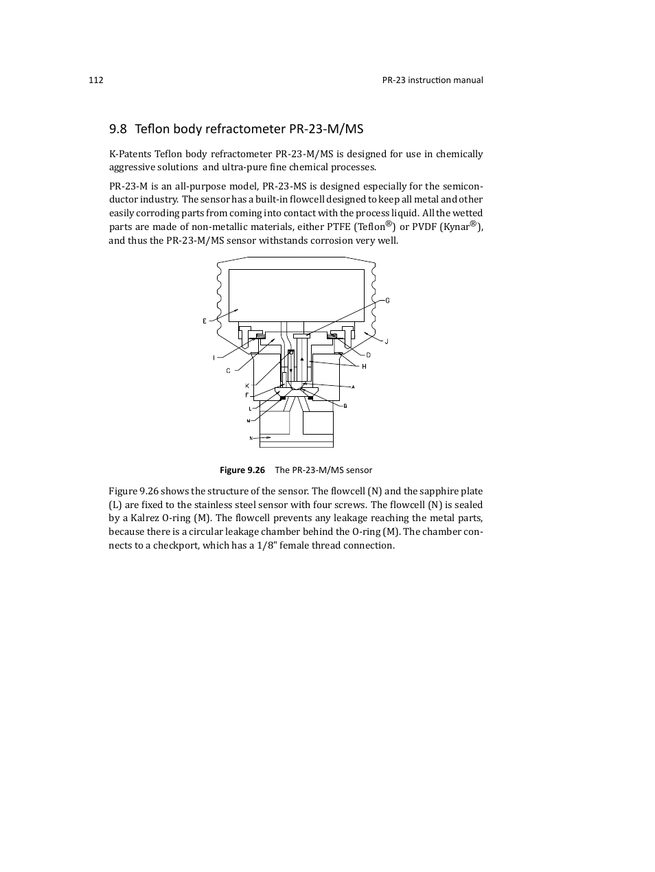 8 teﬂon body refractometer pr-23-m/ms | K-Patents PR-23 User Manual | Page 120 / 213