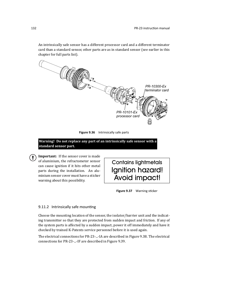 Ignition hazard! avoid impact, Contains lightmetals | K-Patents PR-23 User Manual | Page 140 / 213