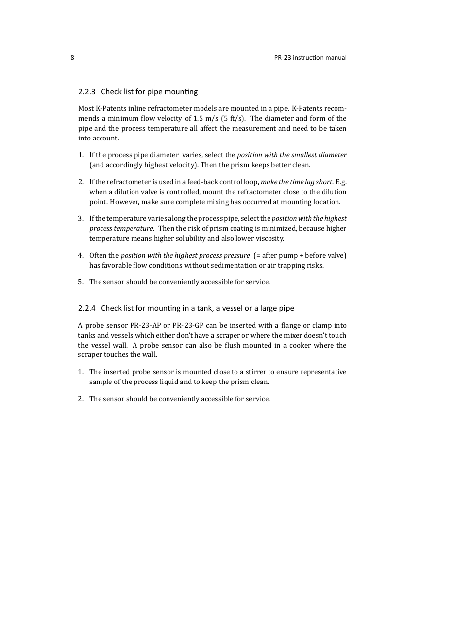 K-Patents PR-23 User Manual | Page 16 / 213
