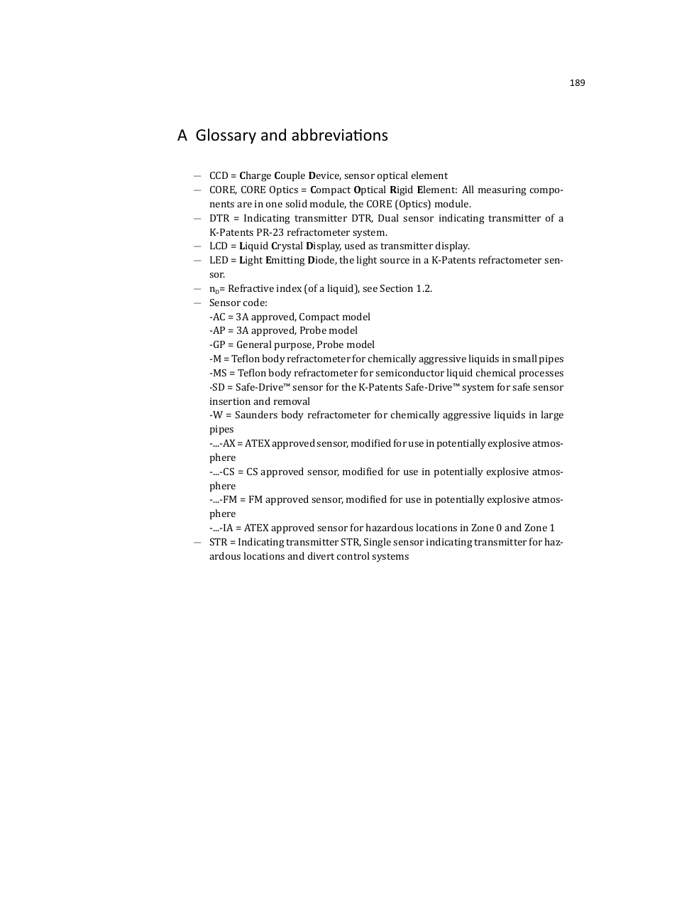 A glossary and abbreviations | K-Patents PR-23 User Manual | Page 197 / 213