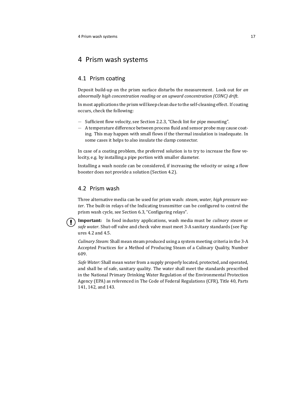 4 prism wash systems, 1 prism coating, 2 prism wash | K-Patents PR-23 User Manual | Page 25 / 213