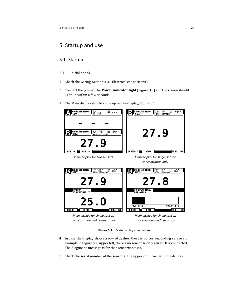 5 startup and use, 1 startup | K-Patents PR-23 User Manual | Page 37 / 213