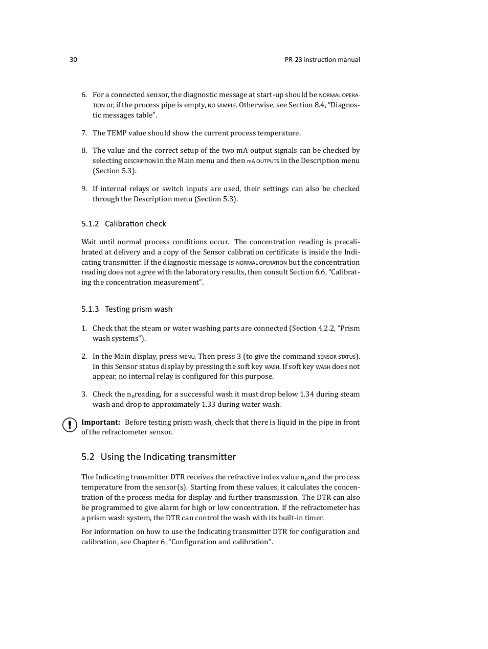 2 using the indicating transmitter | K-Patents PR-23 User Manual | Page 38 / 213