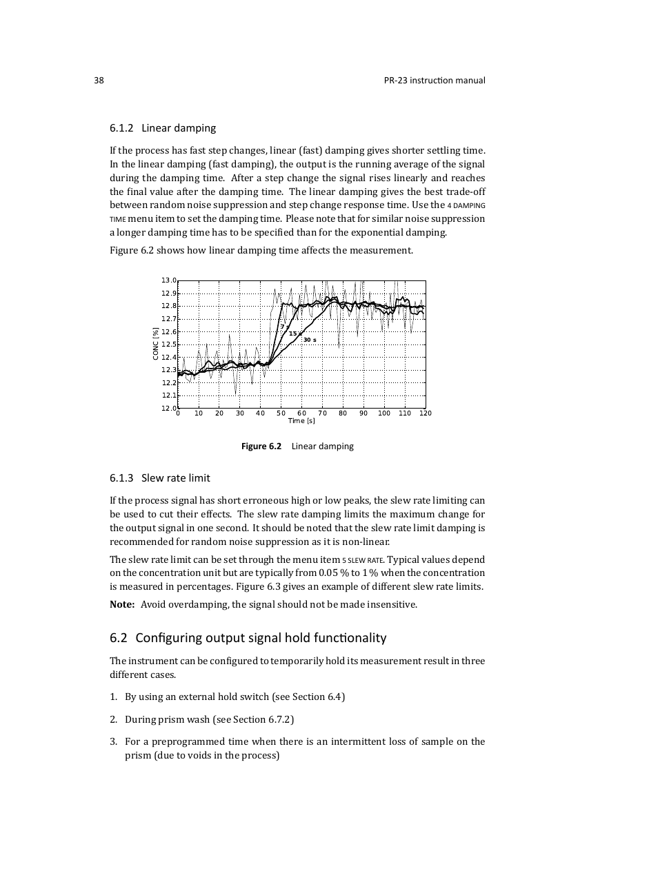 2 conﬁguring output signal hold functionality | K-Patents PR-23 User Manual | Page 46 / 213