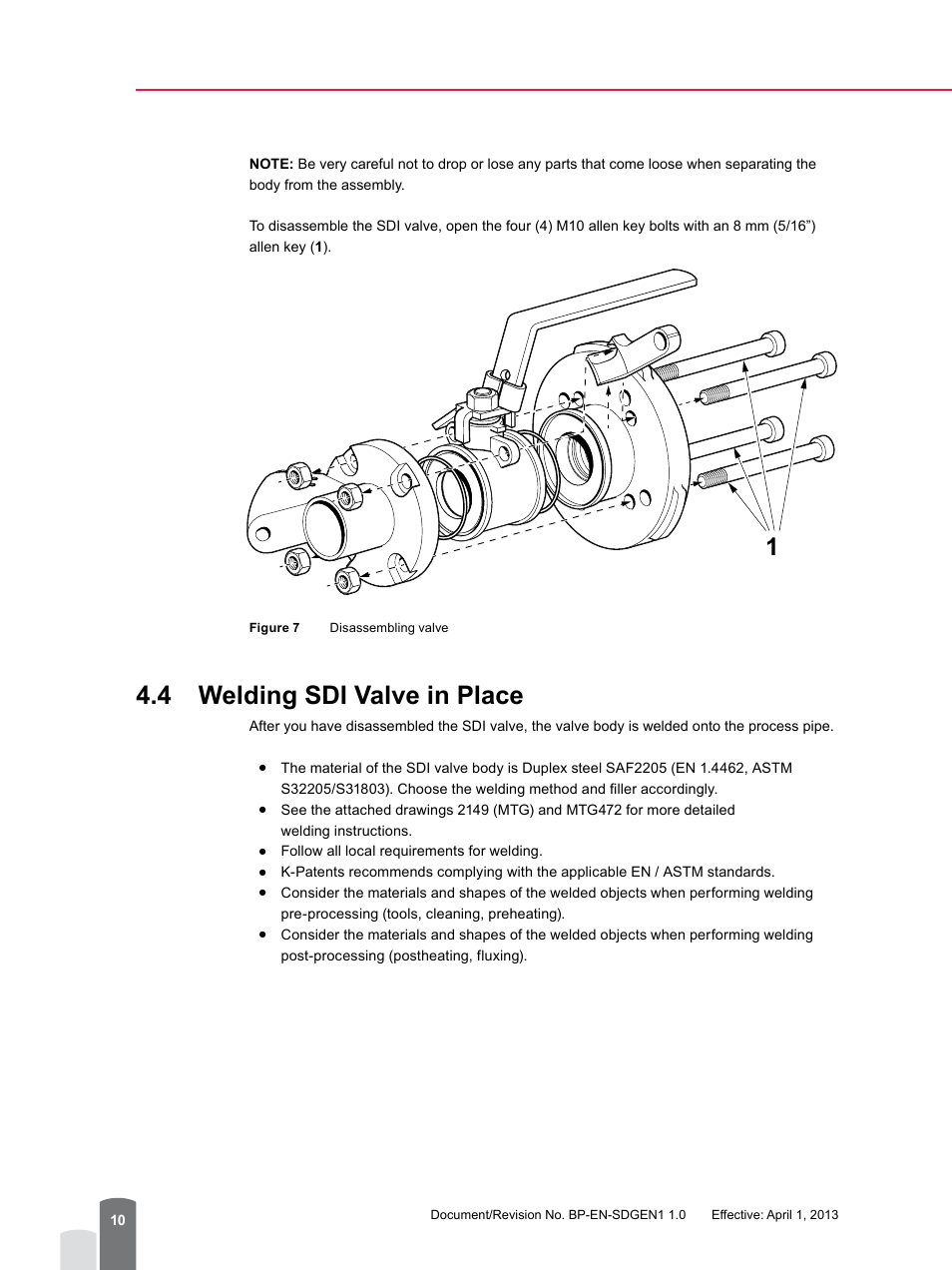 4 welding sdi valve in place | K-Patents PR-23-SD Generation 1 User Manual | Page 10 / 37