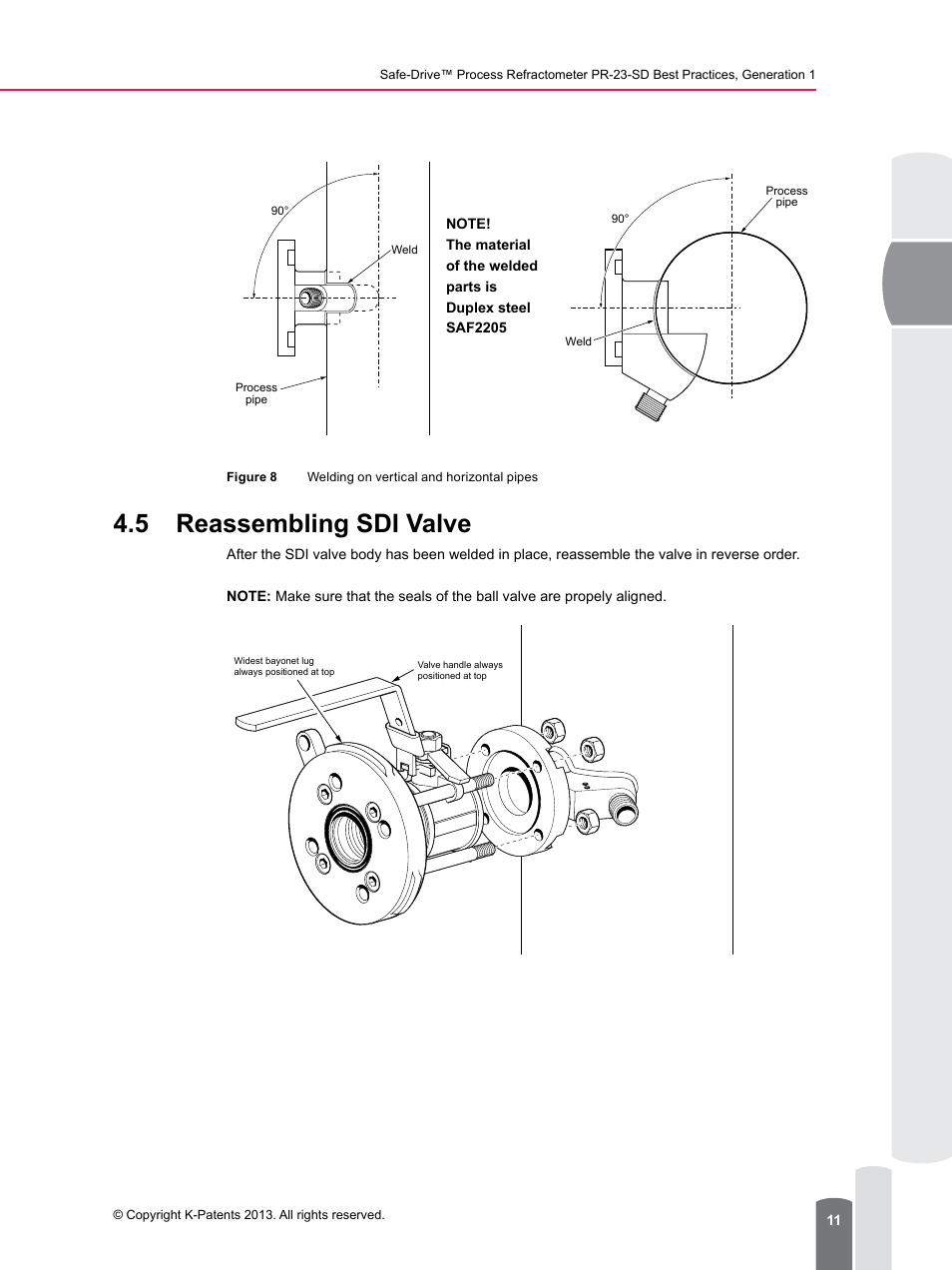 5 reassembling sdi valve | K-Patents PR-23-SD Generation 1 User Manual | Page 11 / 37