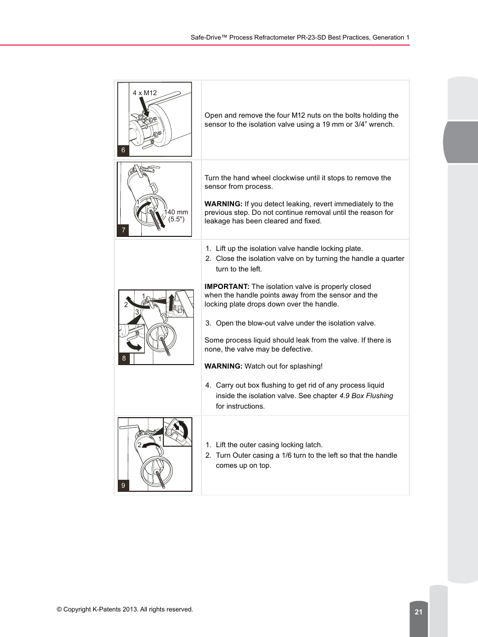 K-Patents PR-23-SD Generation 1 User Manual | Page 21 / 37