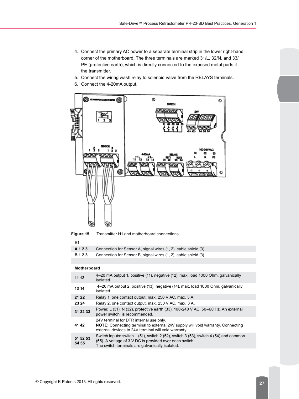 K-Patents PR-23-SD Generation 1 User Manual | Page 27 / 37