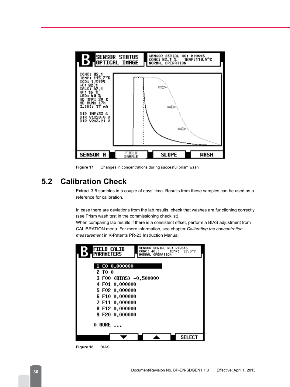 2 calibration check | K-Patents PR-23-SD Generation 1 User Manual | Page 30 / 37