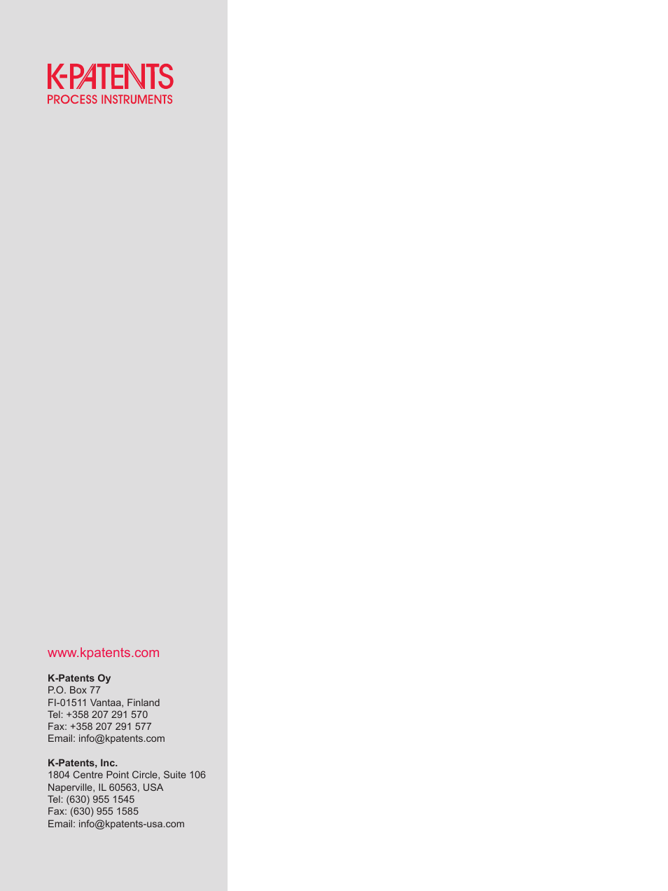 K-Patents SAFE-DRIVE User Manual | Page 10 / 10