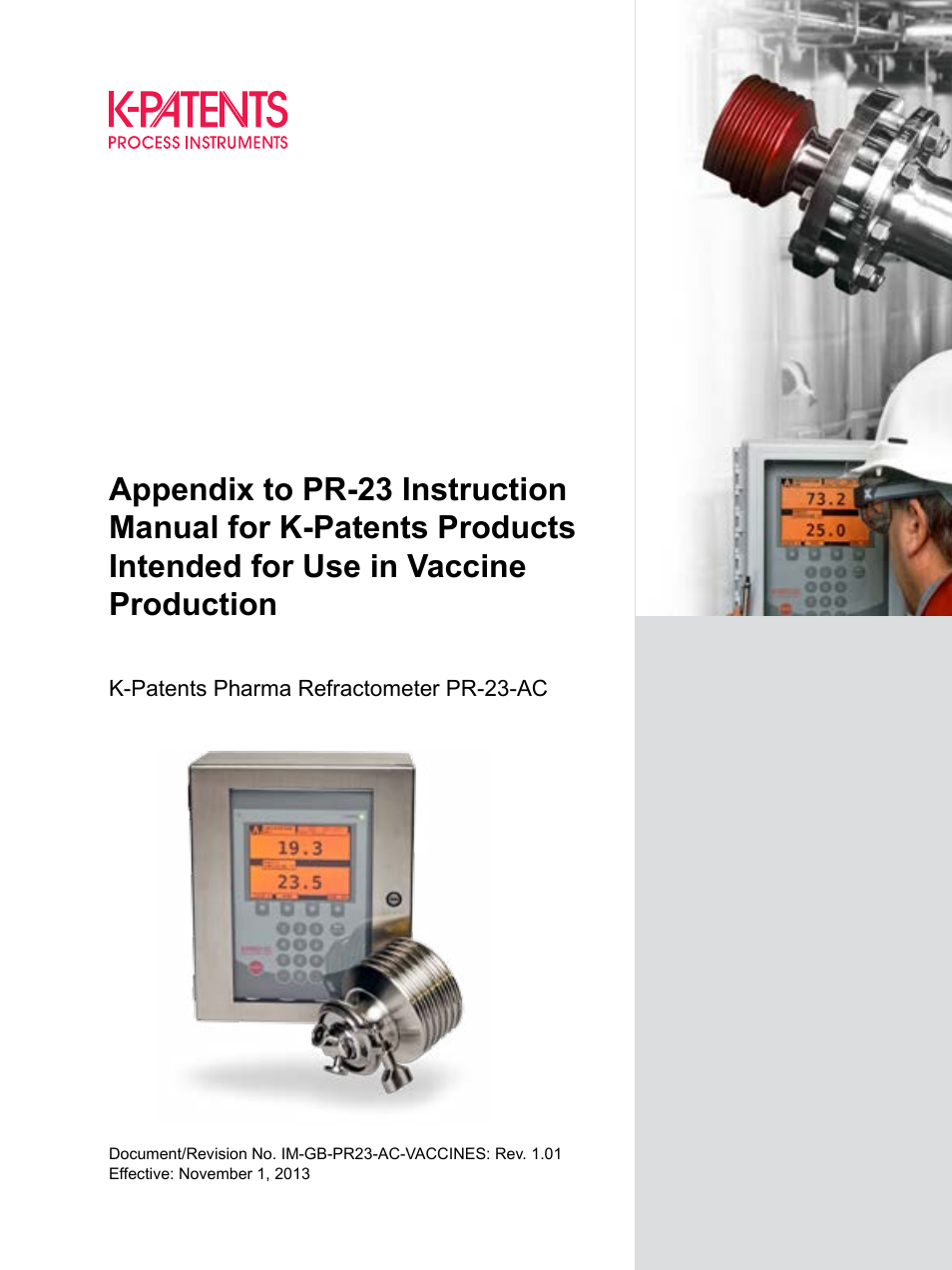 K-Patents PR-23 for K-Patents Appendix User Manual | 56 pages
